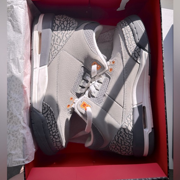 Air Jordan Retro 3’s Wolf Grey, Size 6.5 Youth and Women’s size 8 - Picture 1 of 8